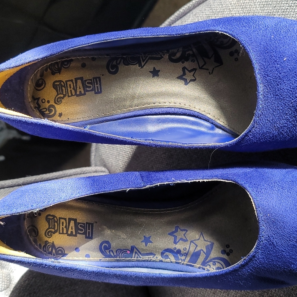 Brash size 9 cobalt blue wedges - Picture 3 of 5